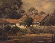unknow artist An Old Farmhouse oil painting reproduction